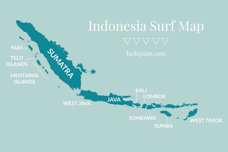 indonesia surf map